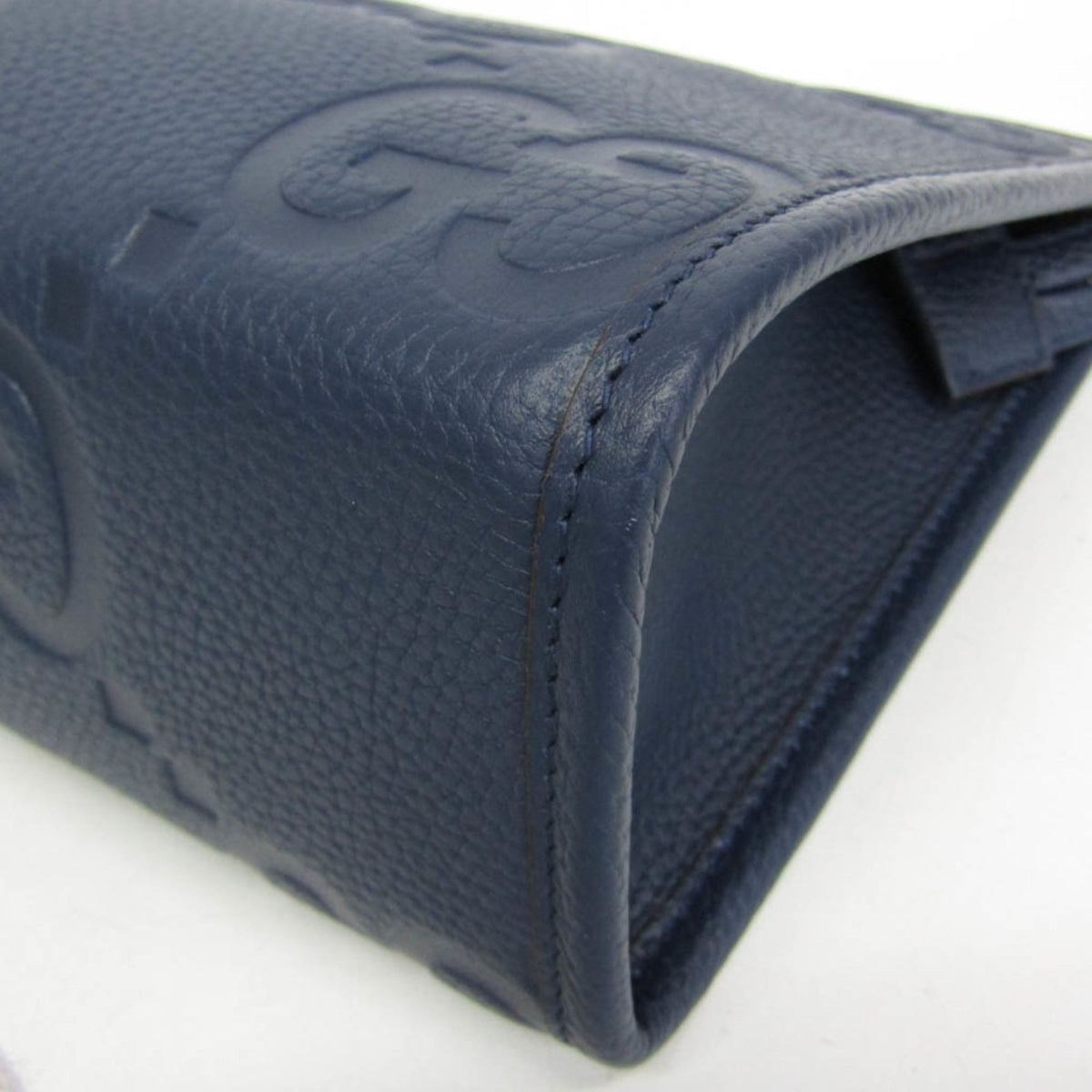 PRE-OWNED Gucci Jumbo GG · Leather Clutch