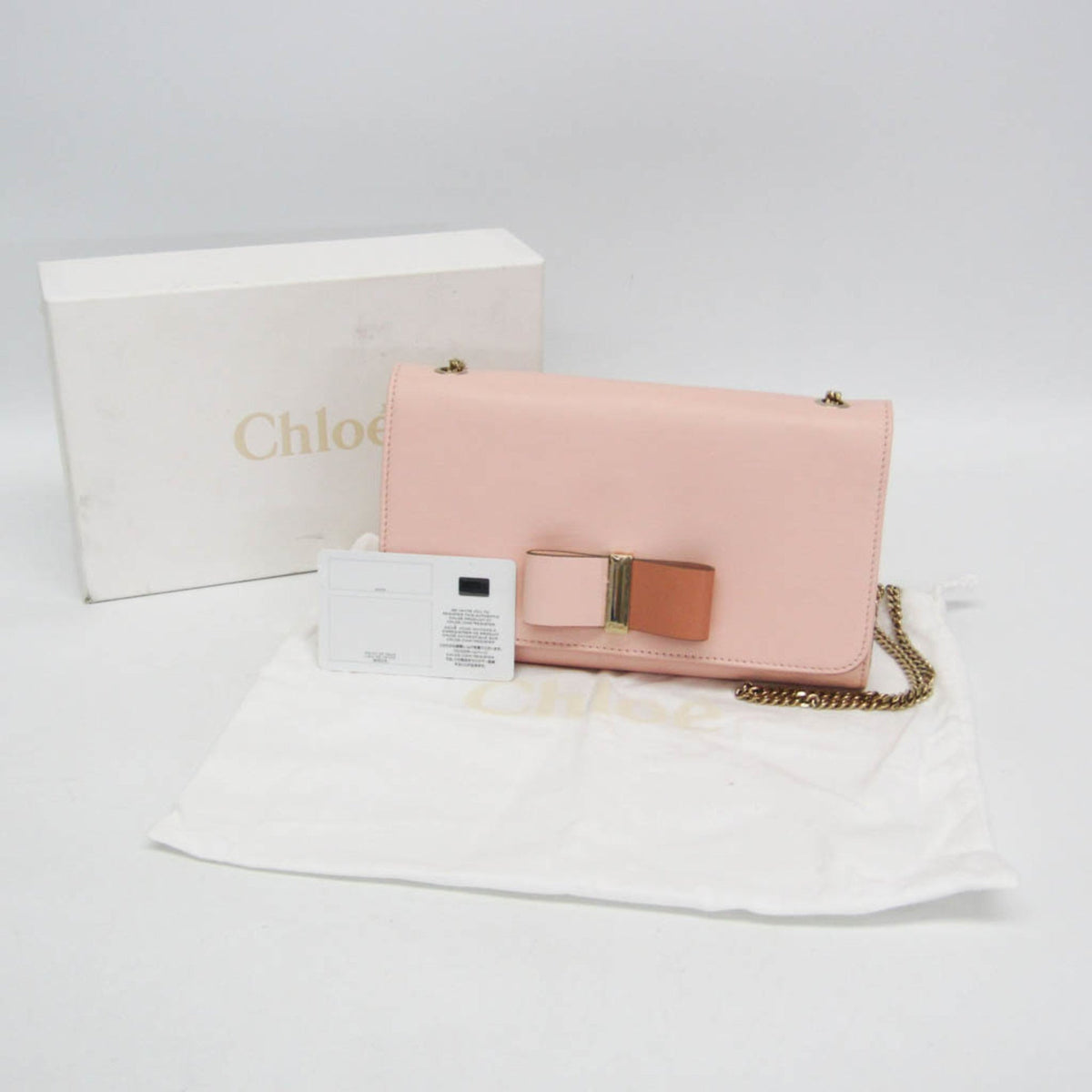 PRE-OWNED Chloé Ribbon Chain · Leather