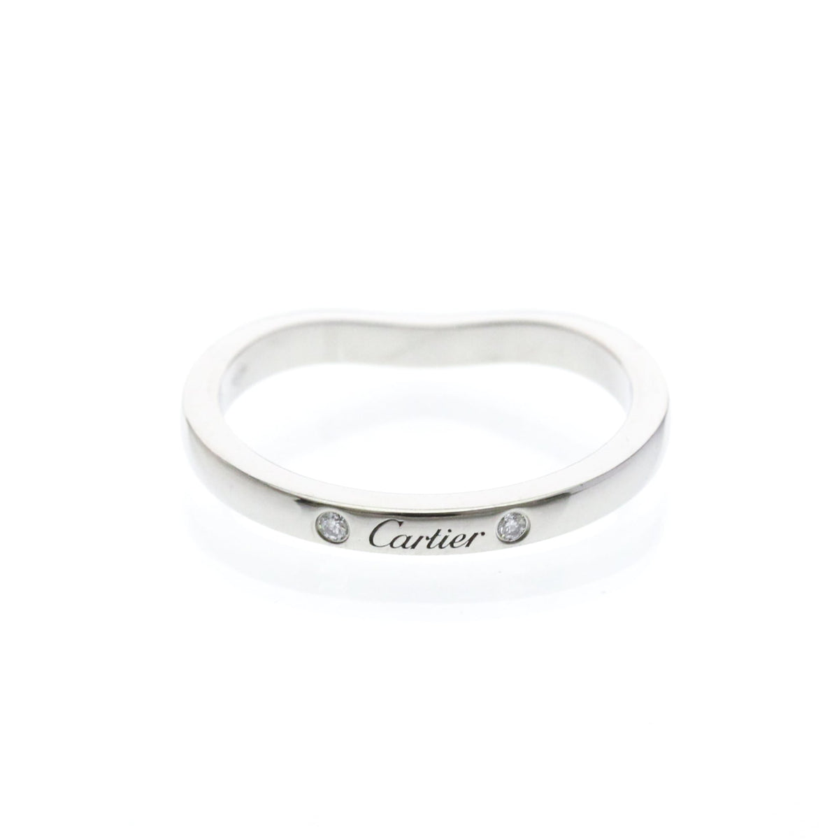 PRE-OWNED Cartier Ballerina · Platinum · Three Diamonds