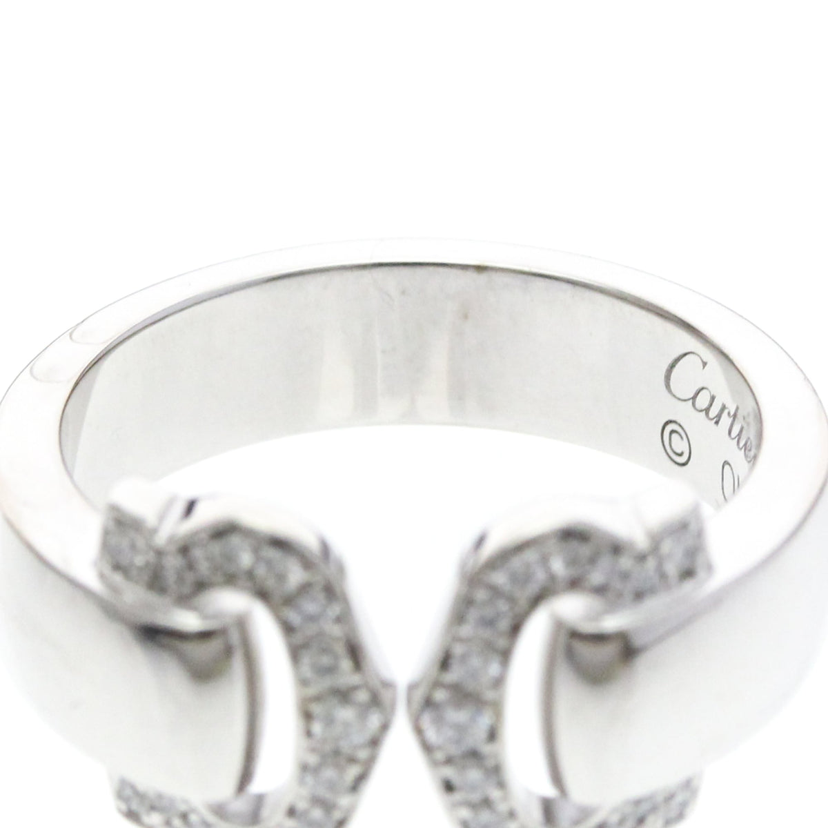 PRE-OWNED Cartier 2C Boucle · 18K White Gold · Diamond