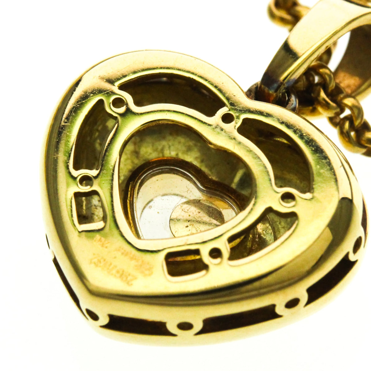 PRE-OWNED Chopard Happy Diamonds Heart · 18K Yellow Gold