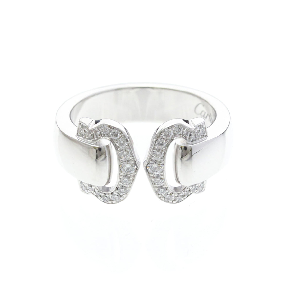 PRE-OWNED Cartier 2C Boucle Diamond · 18K White Gold