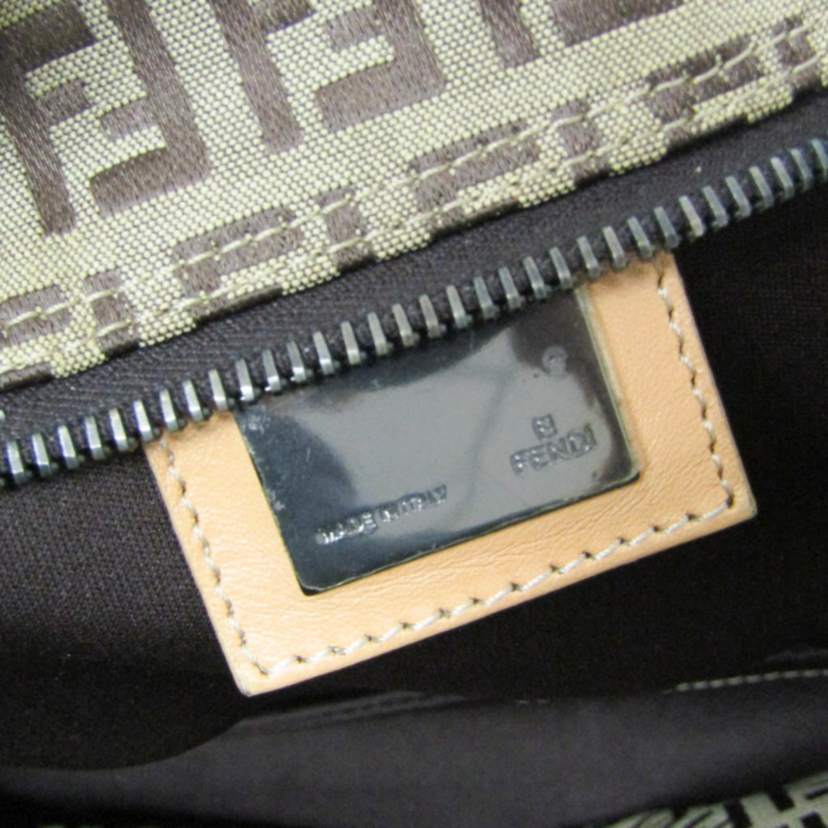 PRE-OWNED Fendi Zucchino Canvas Tote