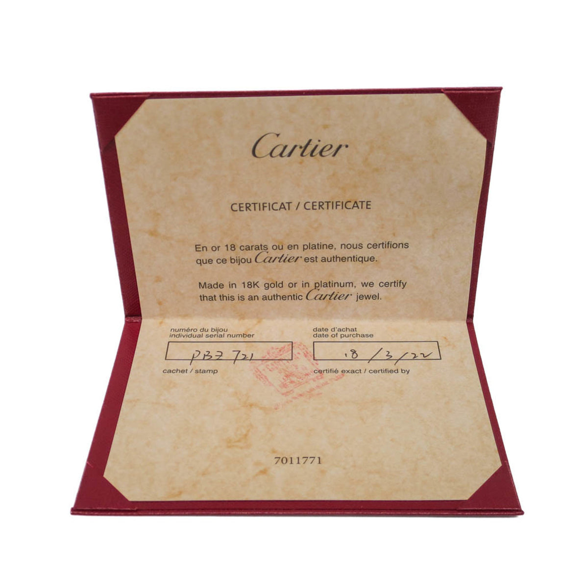 PRE-OWNED Cartier Mini Love · Rose Gold Size 4.5