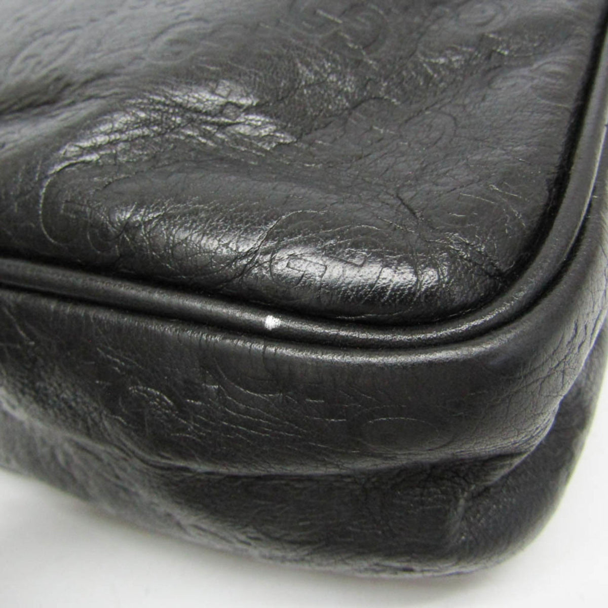 PRE-OWNED Gucci Guccissima · Embossed Leather
