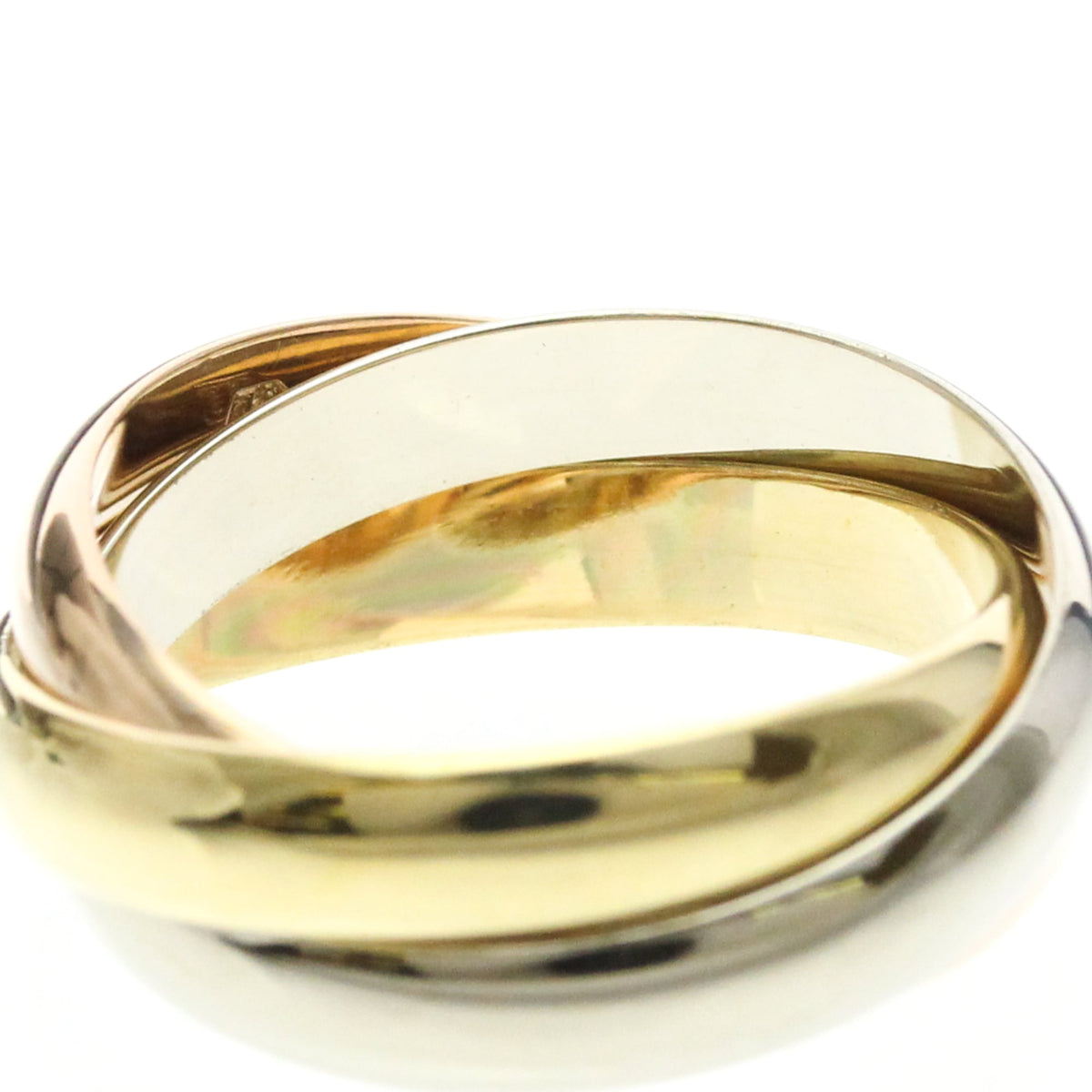 PRE-OWNED Cartier Trinity · Tri-Gold Size 6