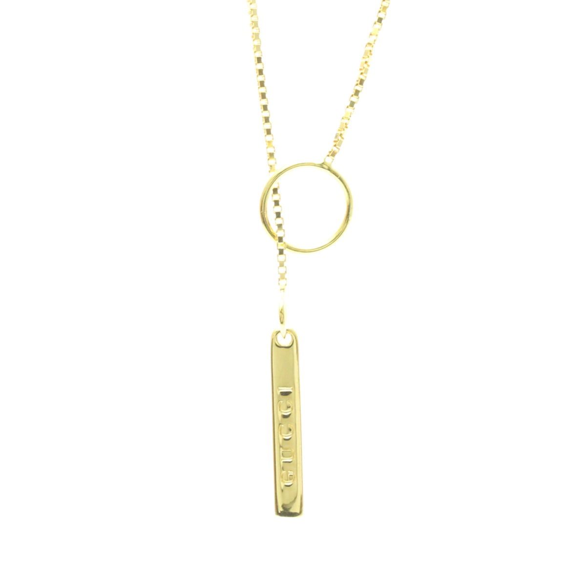 PRE-OWNED Gucci Lariat · 18K Yellow Gold