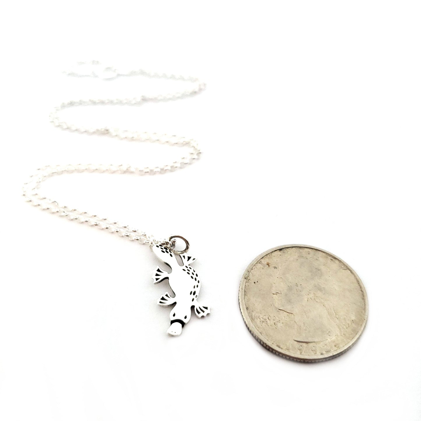 Platypus Charm - Sterling Silver Necklace - Gift for Her