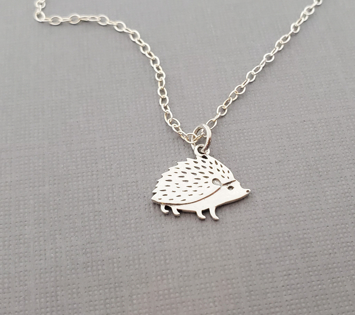 Sterling Silver Hedgehog Necklace