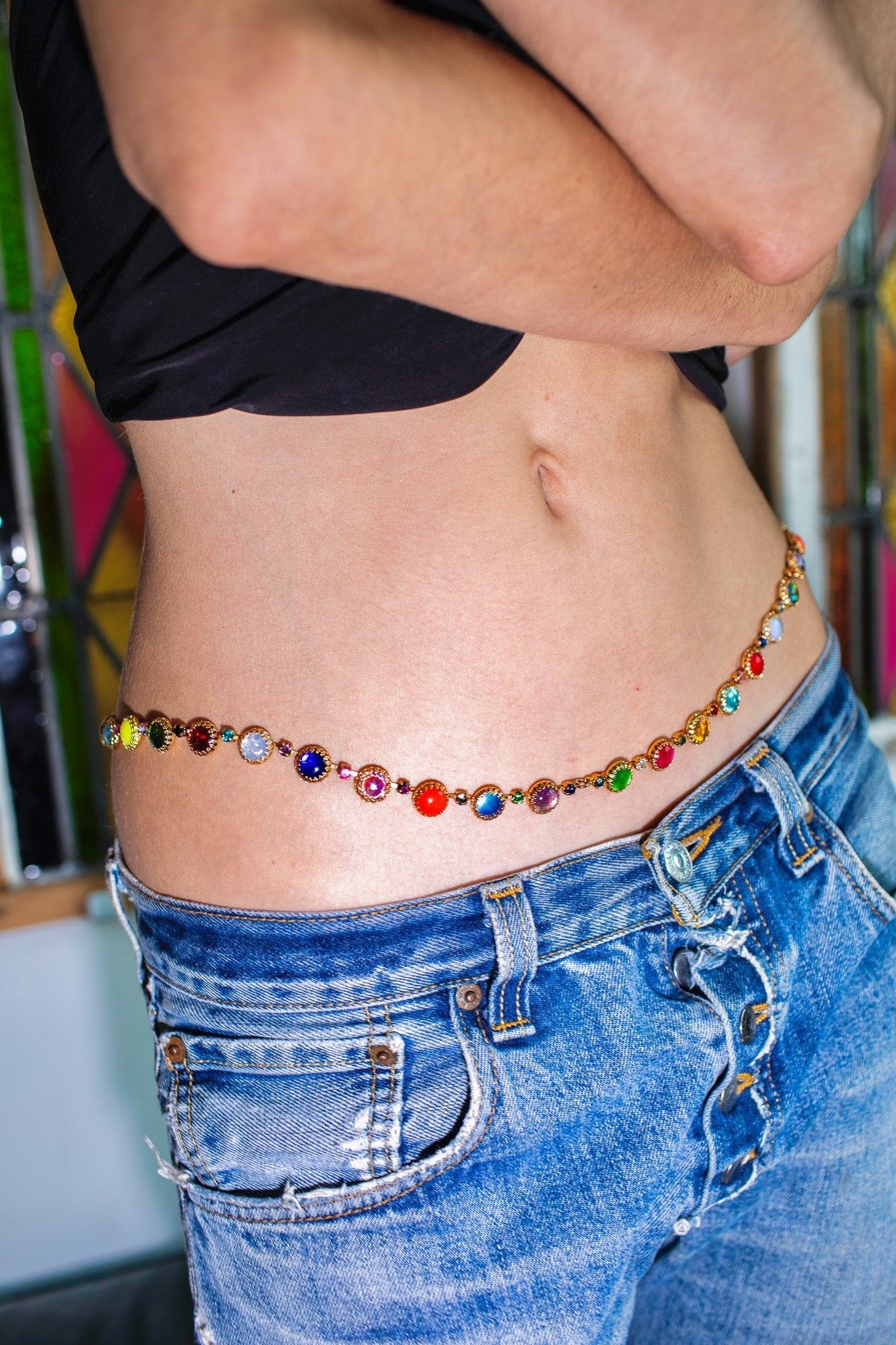 Paint Pot Waist Chain (silver) and (gold)