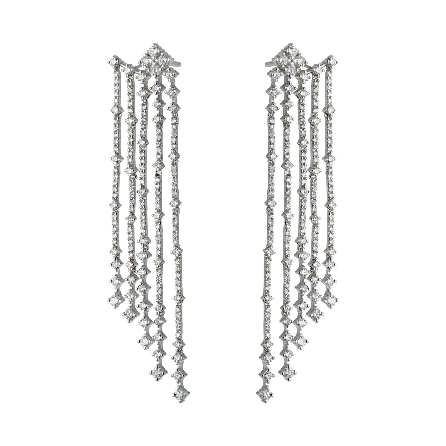 Five Line Drop Dangle Earrings