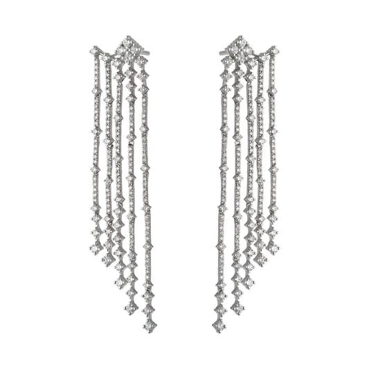 Five Line Drop Dangle Earrings