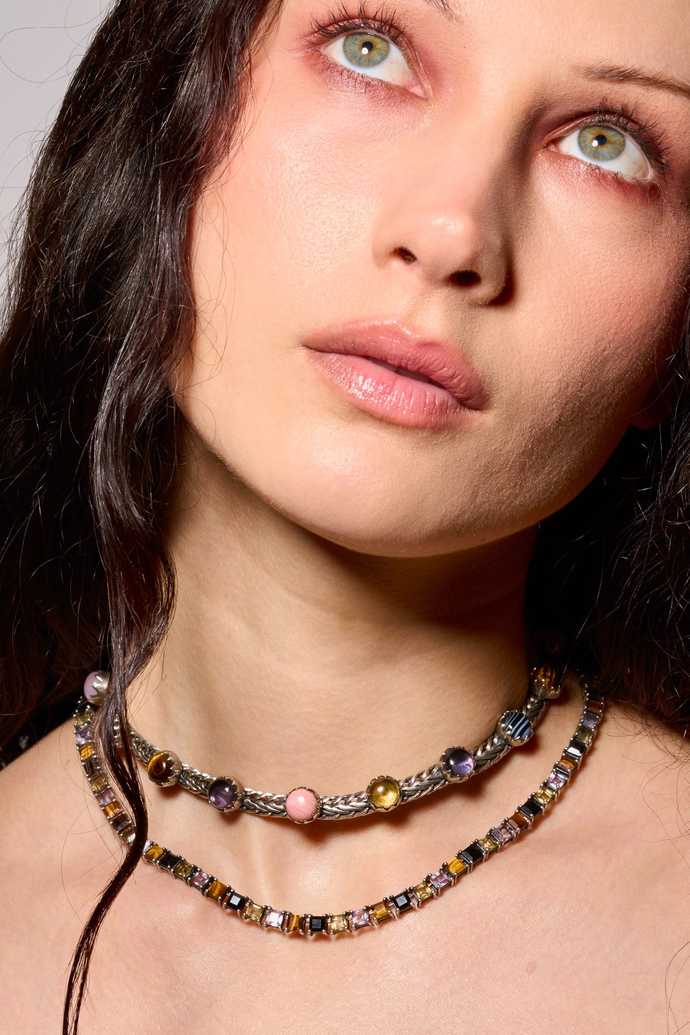 Tennis Necklace in Punk Rocks (Silver) SHIPS IN FEBRUARY