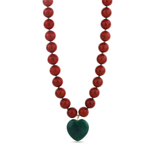 Heart of Jasper Statement Necklace