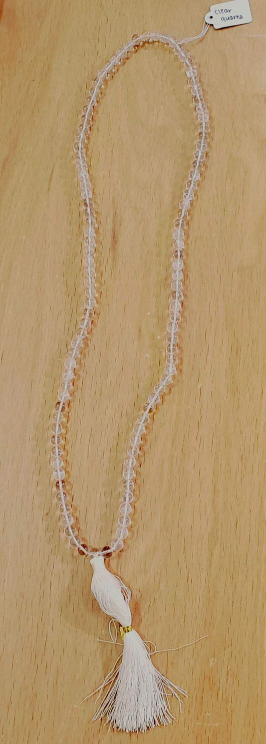 Clear Quartz Mala - Crafted for Spiritual Connection