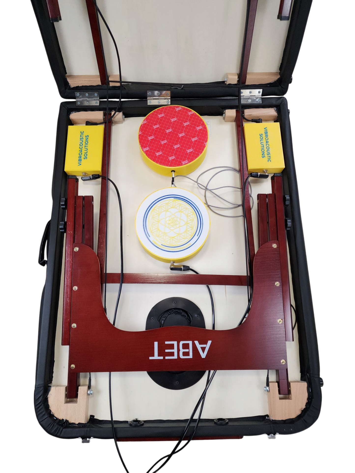 Vibroacoustic Therapy Massage Table – 2x50Watt + 6x15Watt Transducers