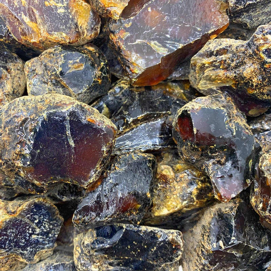 Rough Top Gold Amber – Raw Stone from Indonesia