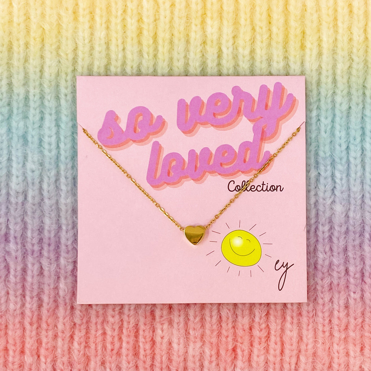 So Very Loved Heart Necklace – Waterproof Gold Chain