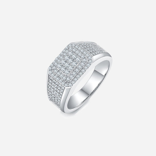 Sparkala™ Platinum Over Pure Sterling Silver Ring
