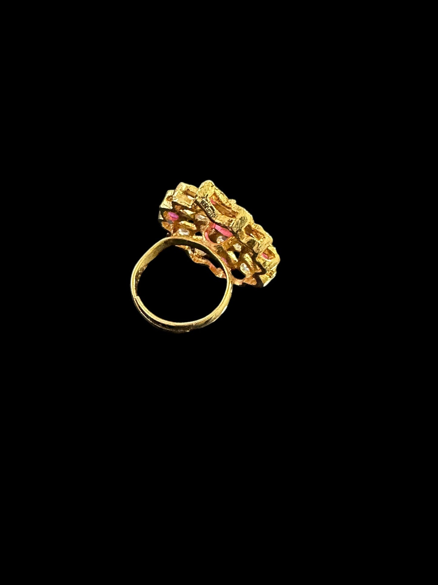 DJR7 Rida  statement  ring in ruby    ( READY TO SHIP )