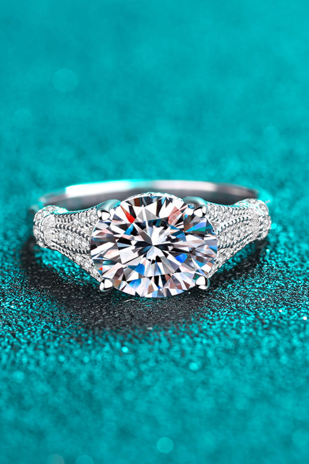 Beautiful Day 3 Carat Brilliant Round Cut Sparkala™ Ring
