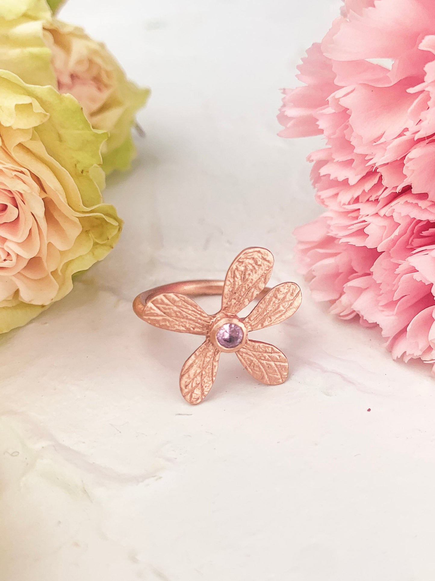 Five Petal Wildflower Ring