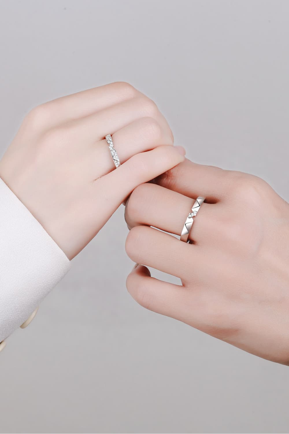 Sparkala™ Minimalist Rhodium-Plated Ring Set