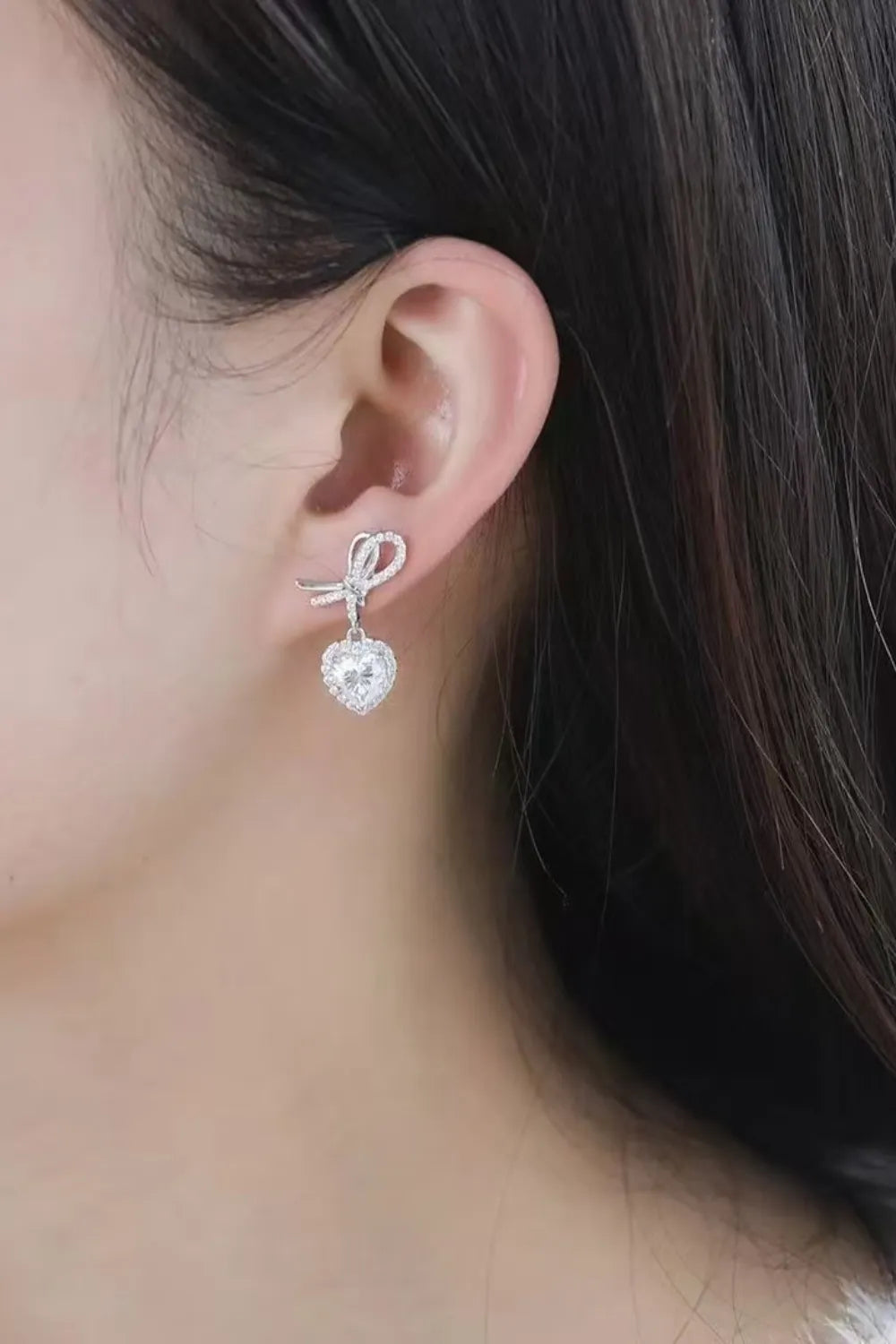 2 Carat Sparkala™ 925 Sterling Silver Heart Earrings