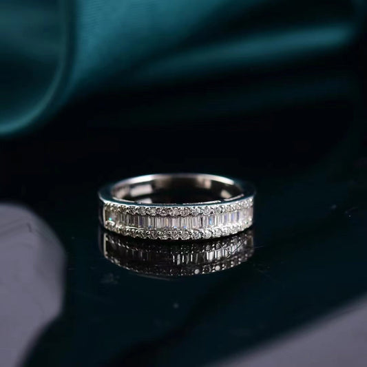 Sparkala™ Platinum Over Pure Sterling Silver Ring