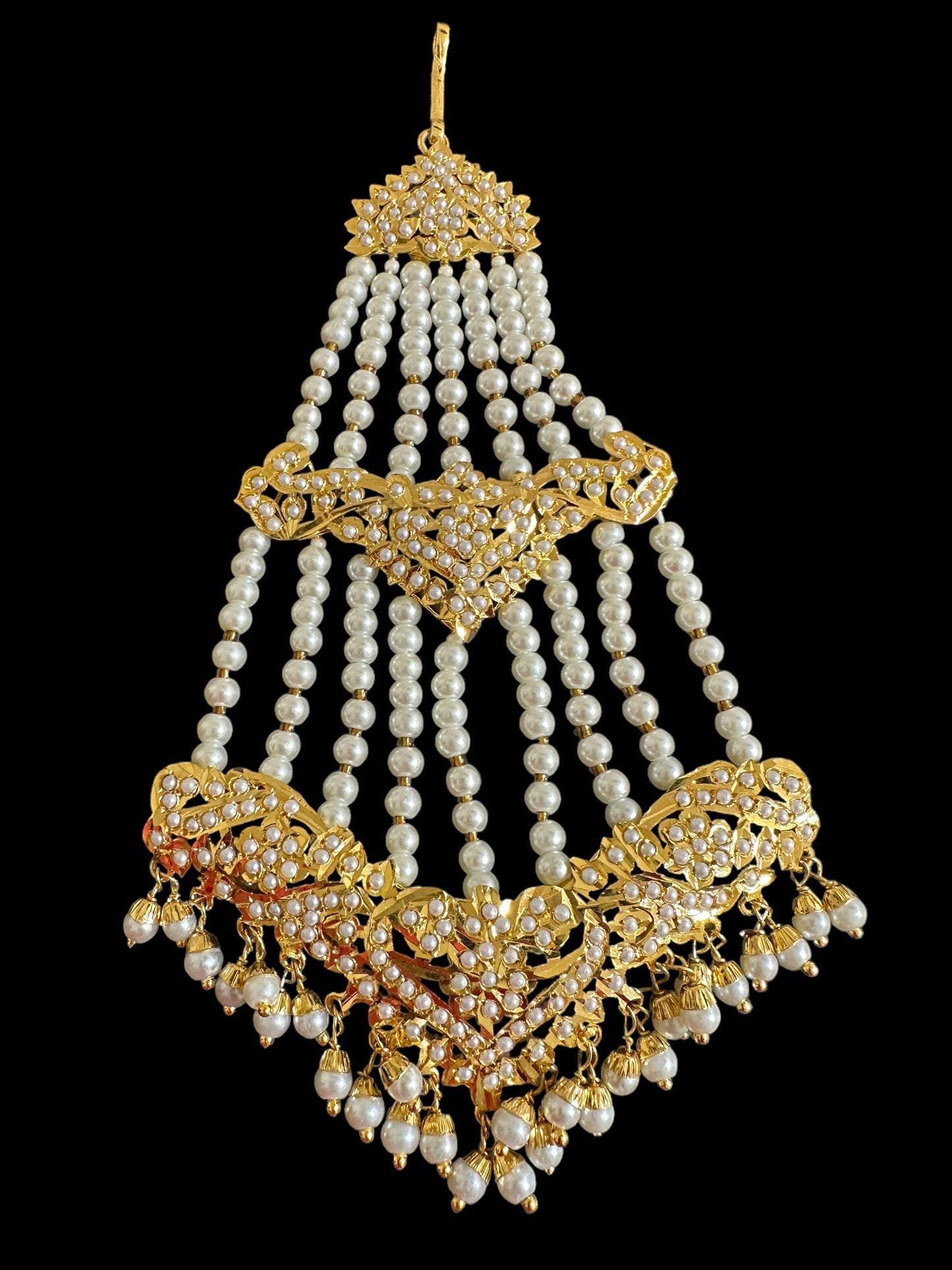 DJHR101 ASMITA jhoomar in pearls    ( READY TO SHIP )