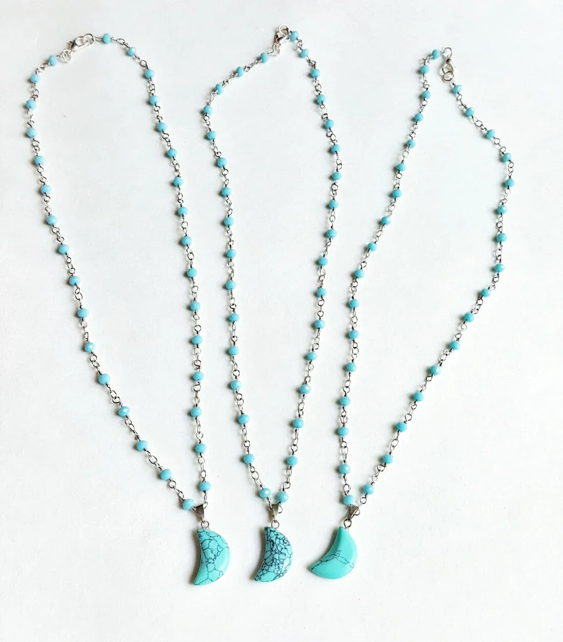 Turquoise Moon Celestial Necklace