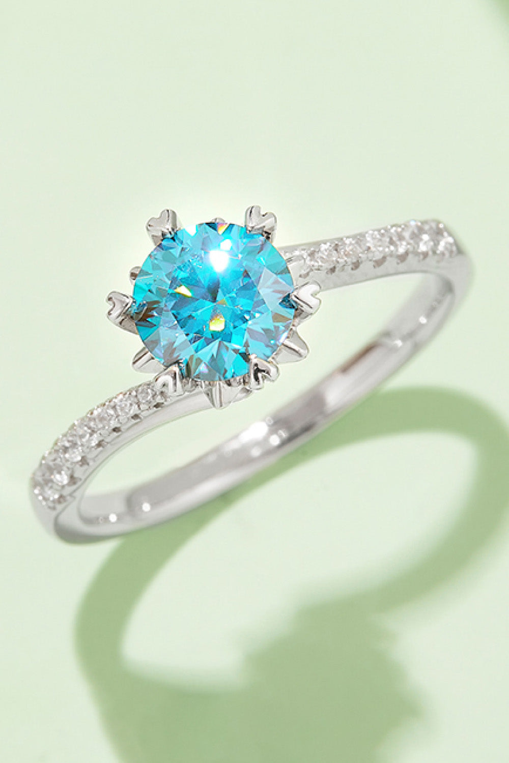 1 Carat Brilliant Round Cut Sparkala™ Platinum Over Pure Sterling Silver Ring (Yellow, Blue, or Pink)