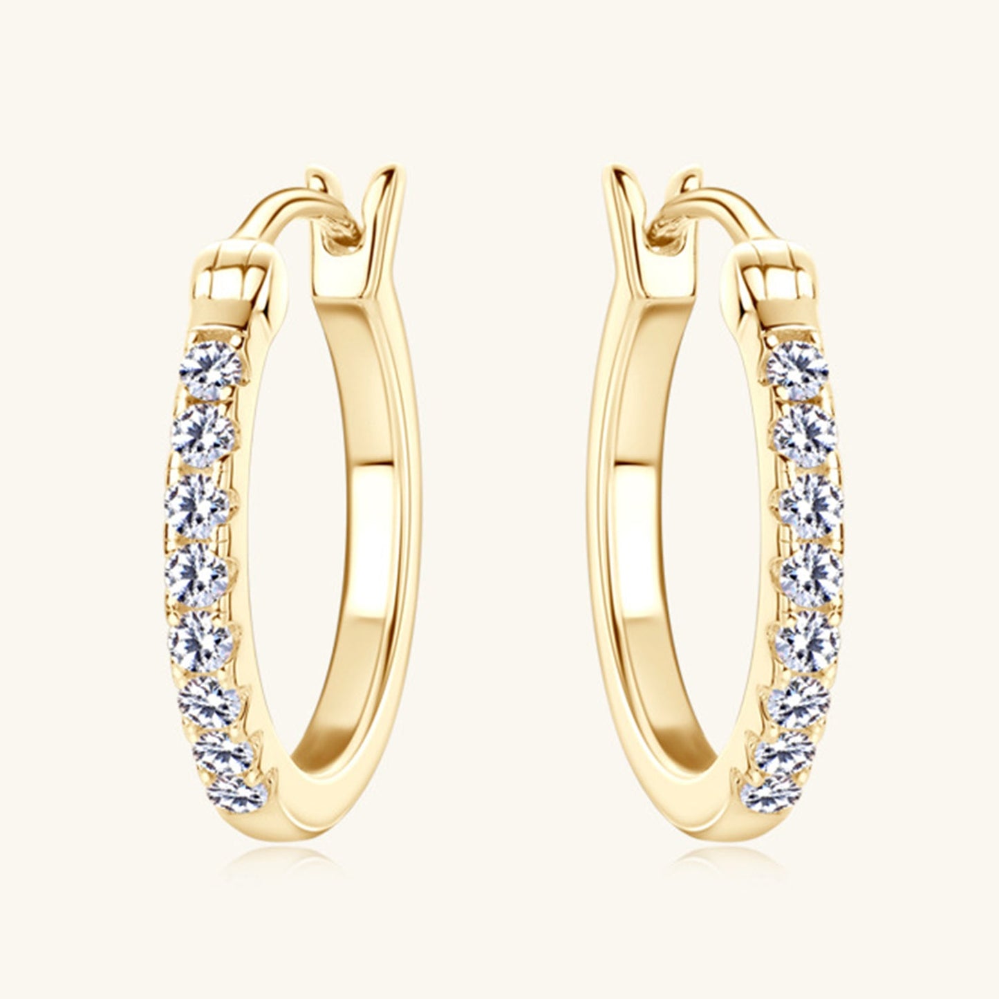 Pure Sterling Silver Sparkala™ Huggie Earrings