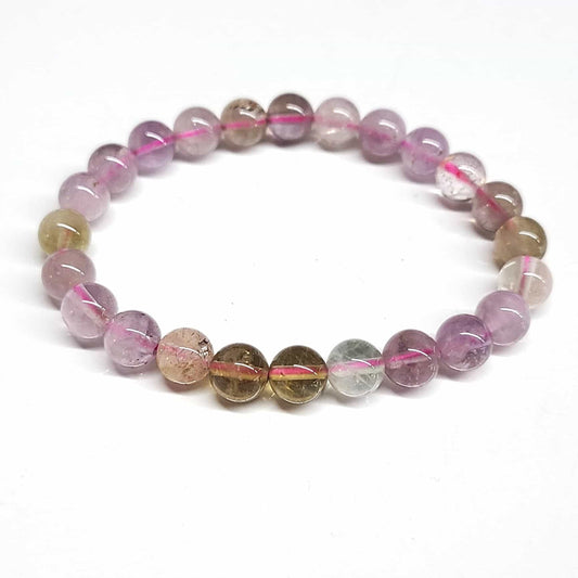Auralite 23 Round Bead Bracelet 8mm