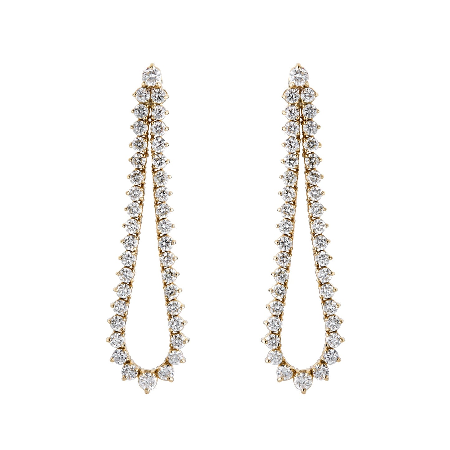 Graduated Flex Teardrop Outline Earring