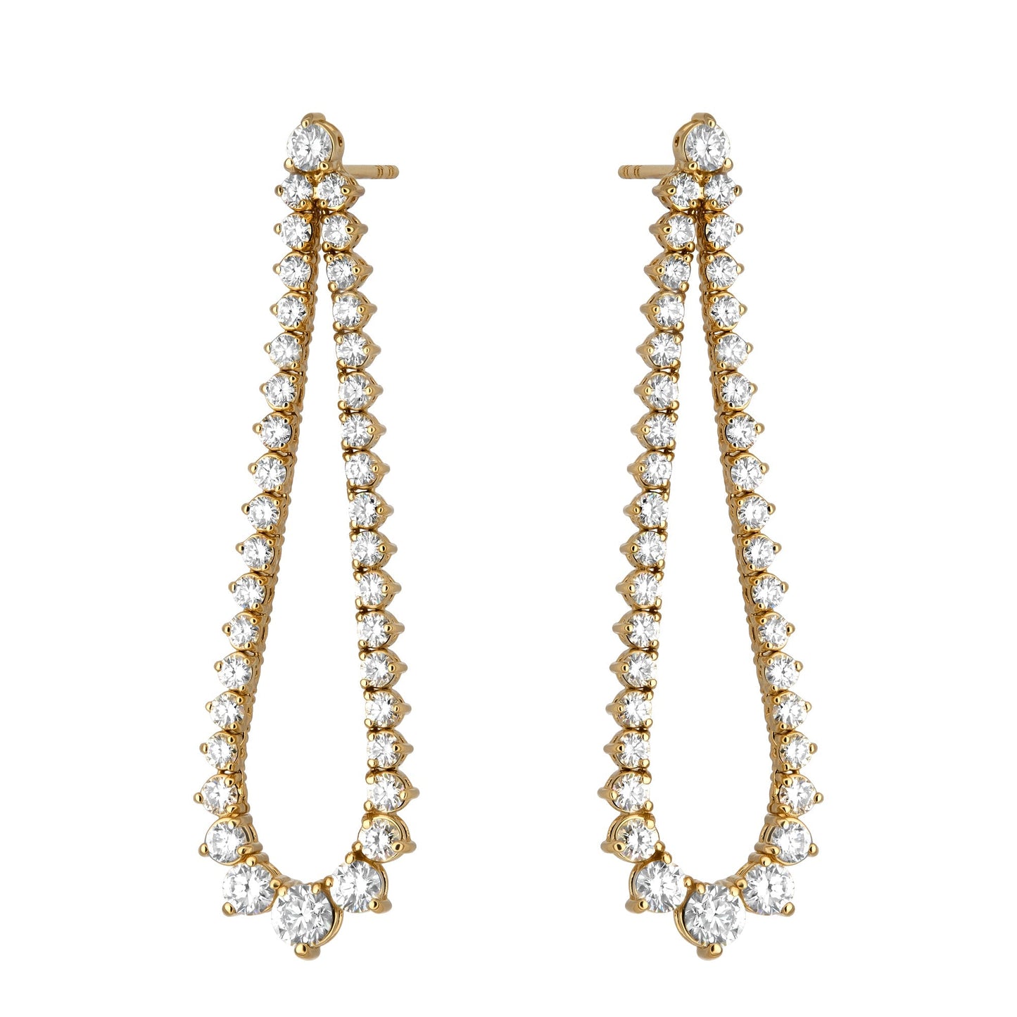 Graduated Flex Teardrop Outline Earring