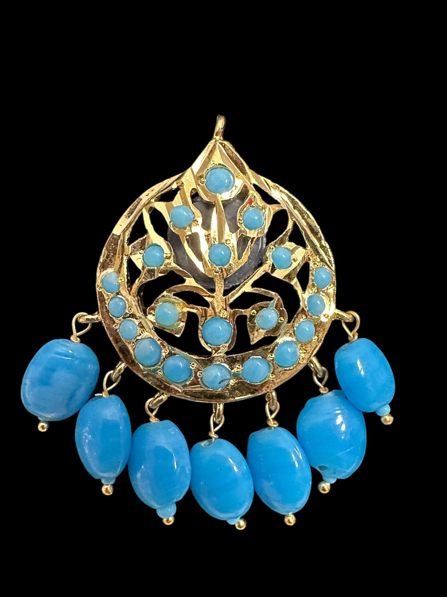 ET540 Asmee earrings in turquoise  (SHIPS IN 3 WEEKS )