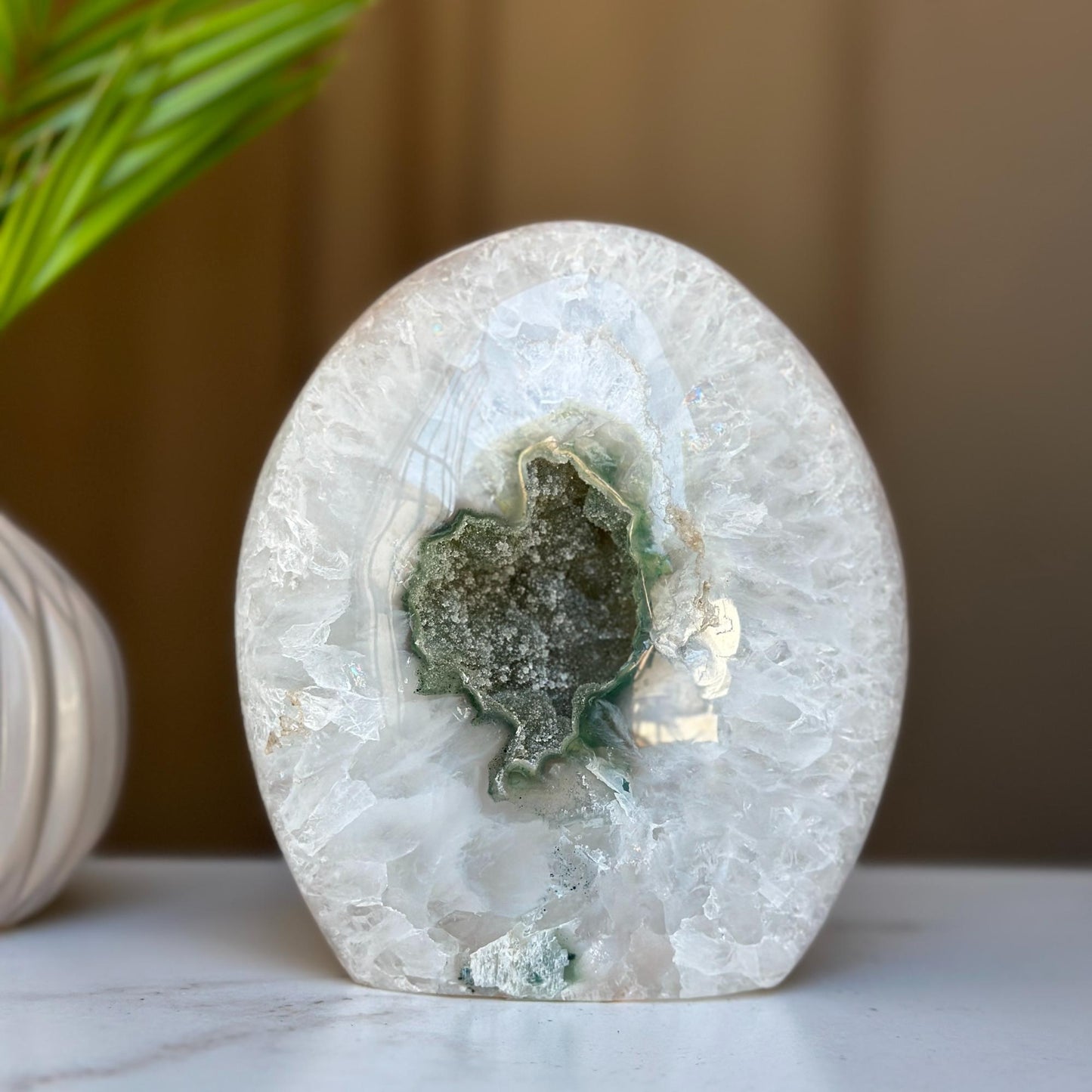 Stunning Amethyst Geode Cave SET (8 Lb), High Quality Amethyst Crystal Egg shaped for Home Decor