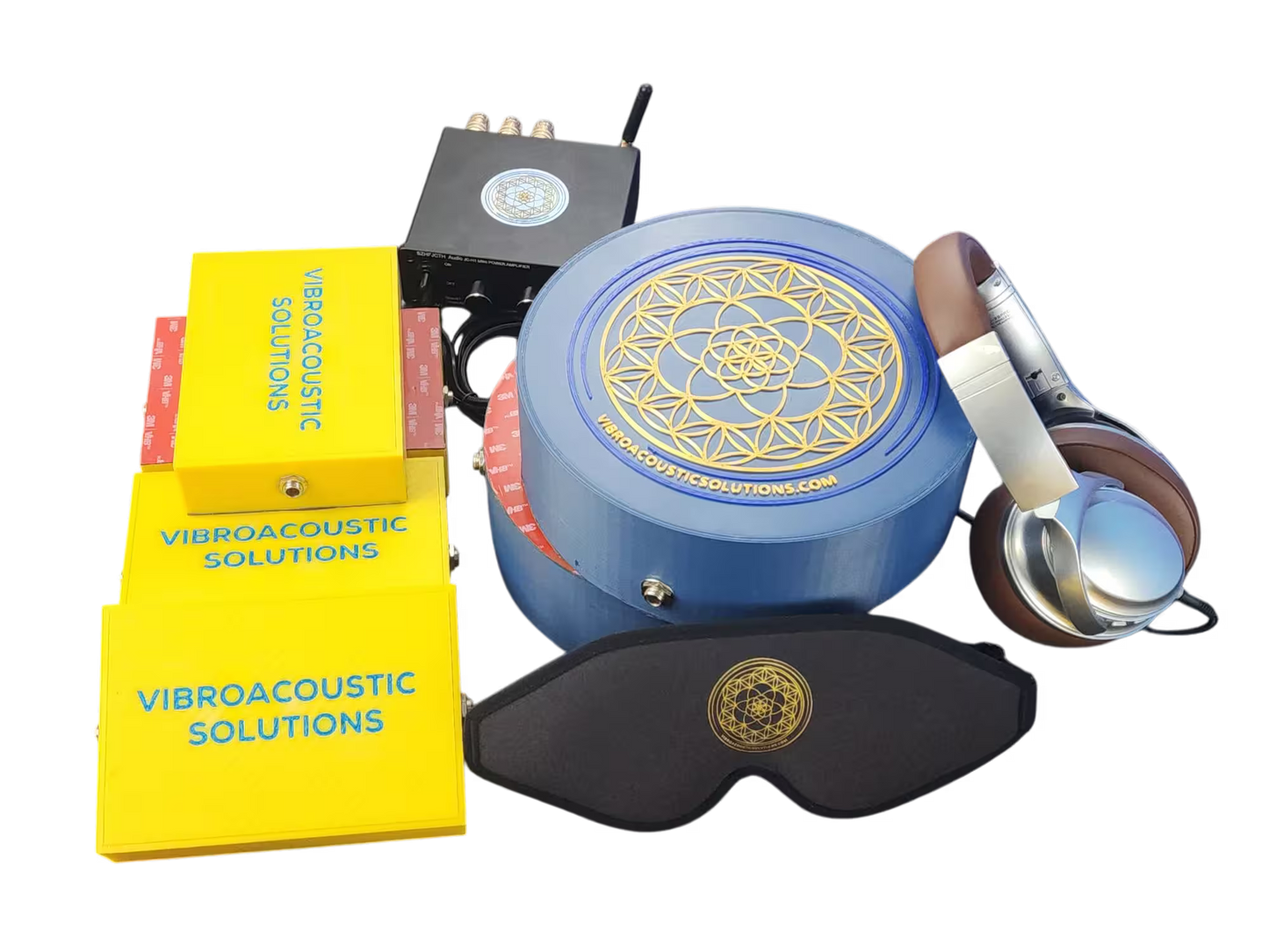 Vibroacoustic Therapy Massage Table Attachments with custom Amplifier Bundle