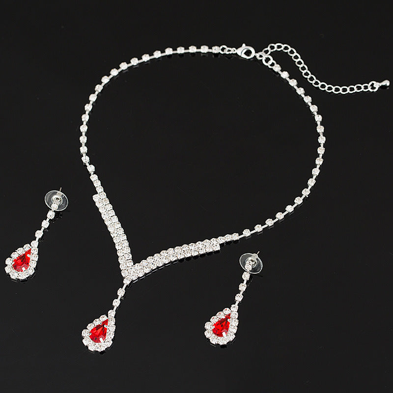 Attractive Popular Bride Rhinestone Suite Jewelry Set