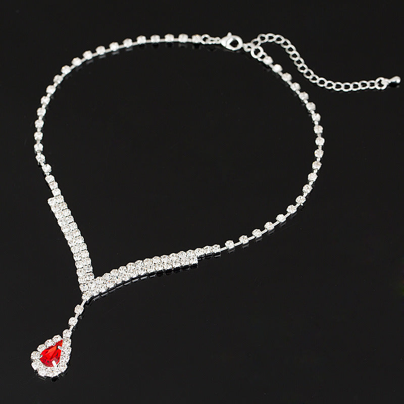 Attractive Popular Bride Rhinestone Suite Jewelry Set
