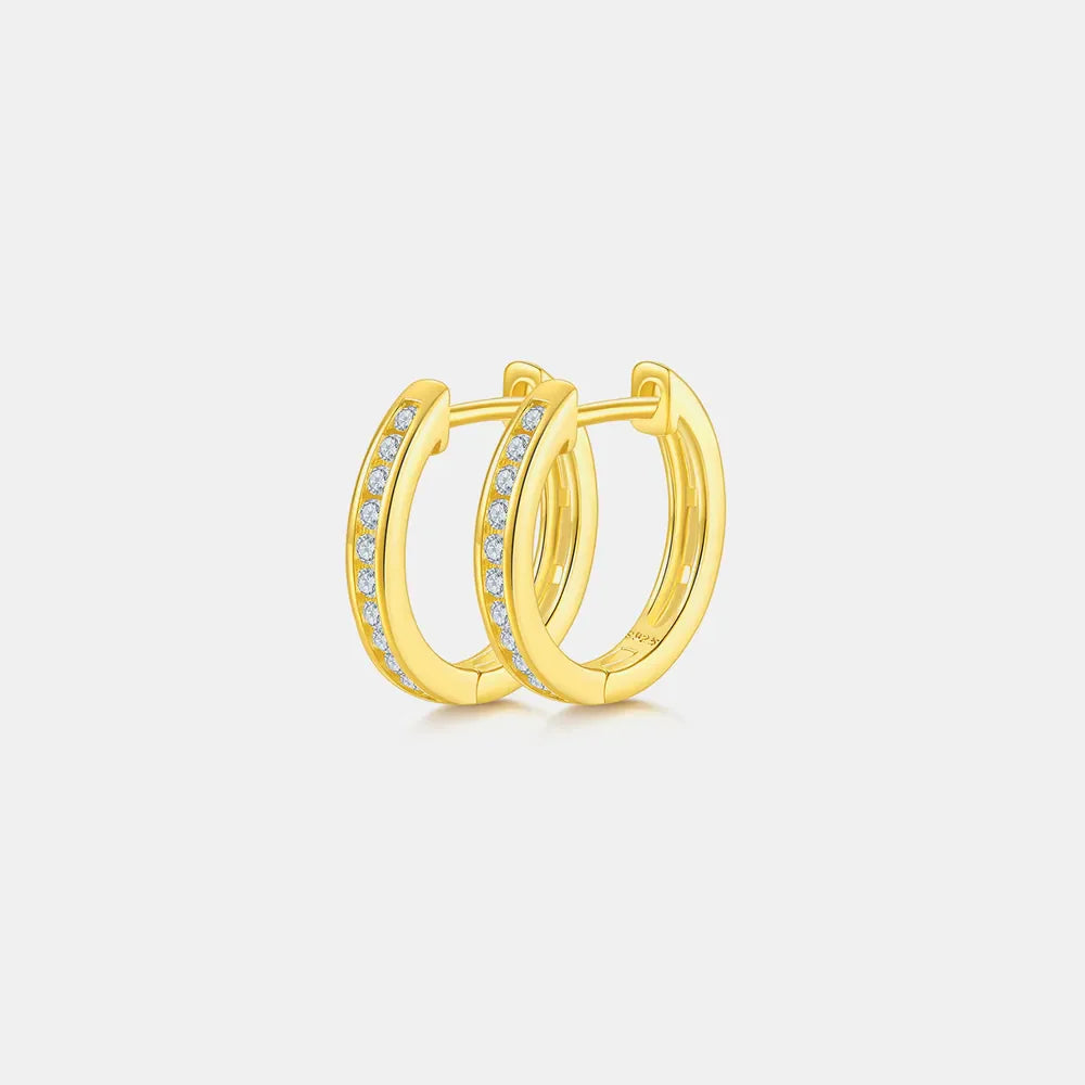 Sparkala™ 925 Sterling Silver Huggie Earrings