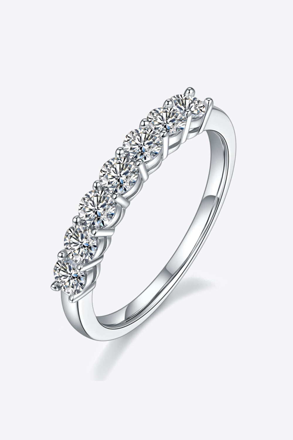 Sparkala™ Platinum-Plated Half-Eternity Ring