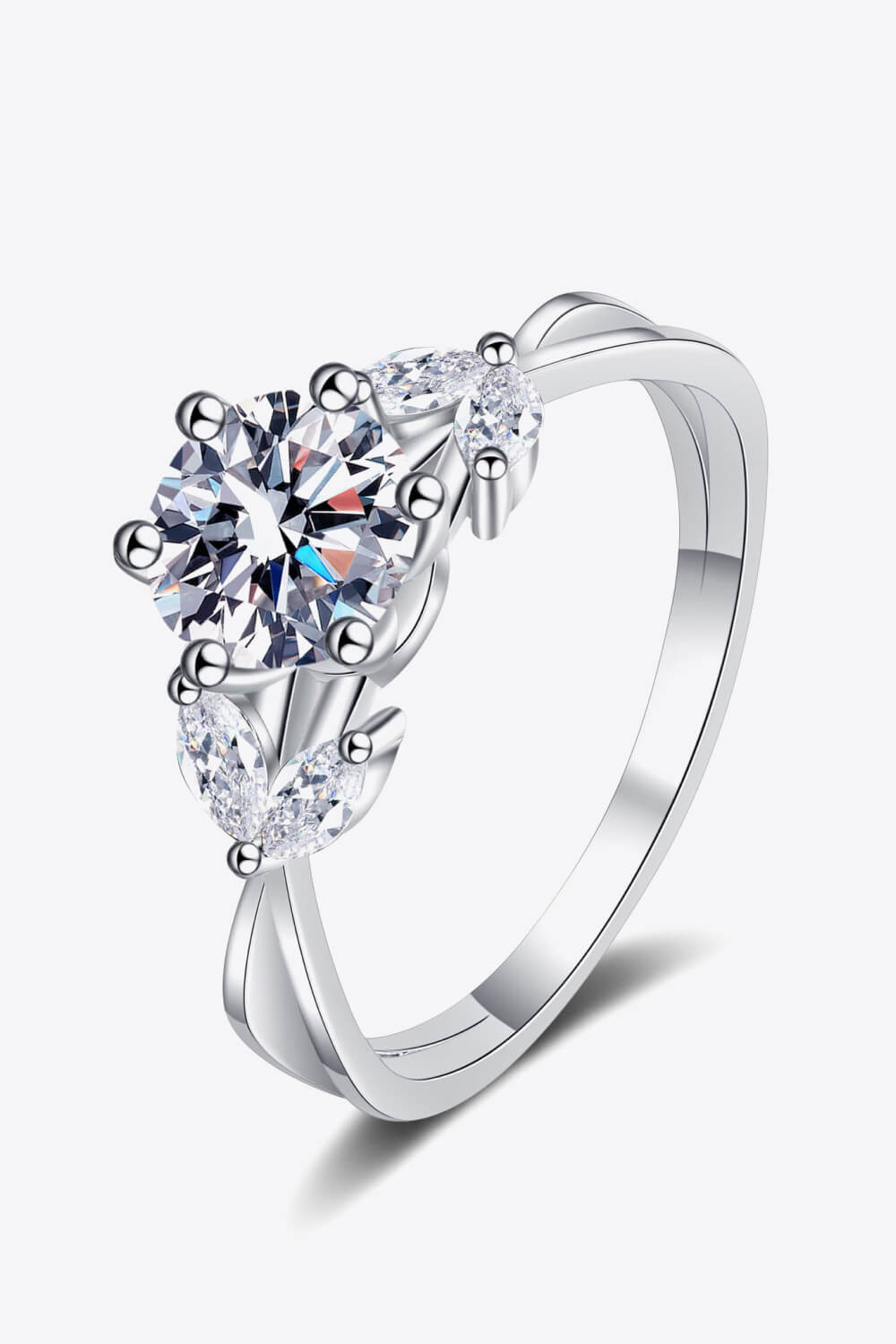 Come With Me 1 Carat Brilliant Round Cut Sparkala™ Ring (Rhodium Over Pure Sterling Silver)