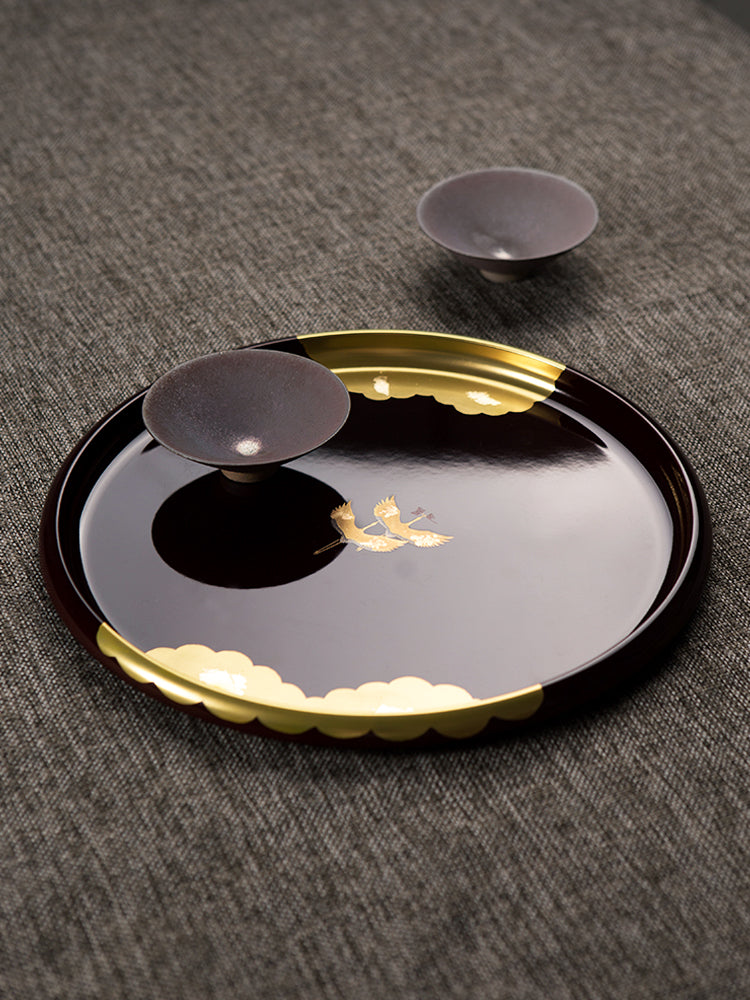Shanjia Lacquerware Tray Household Fruit Tray Craftsman