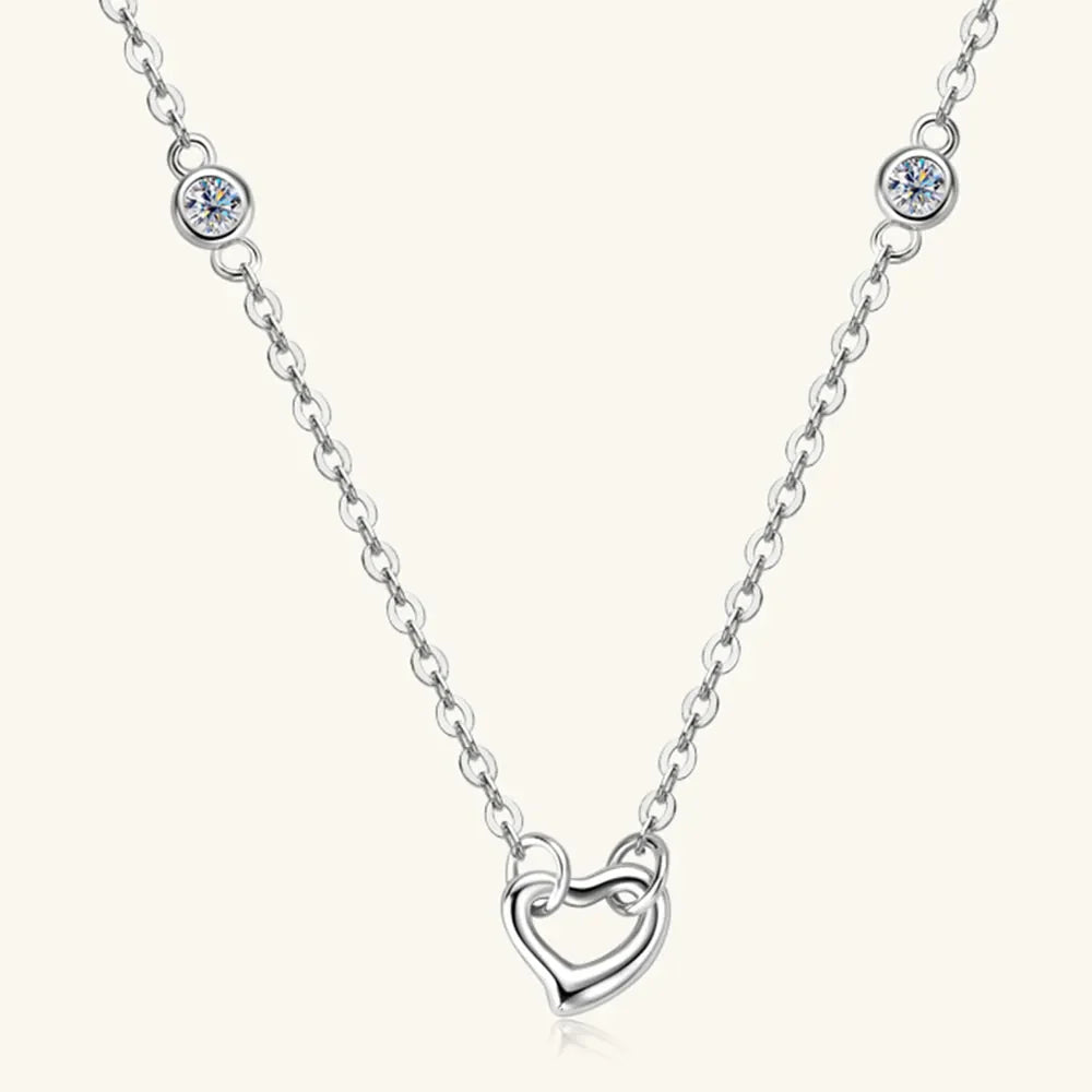 Sparkala™ 925 Sterling Silver Heart Necklace
