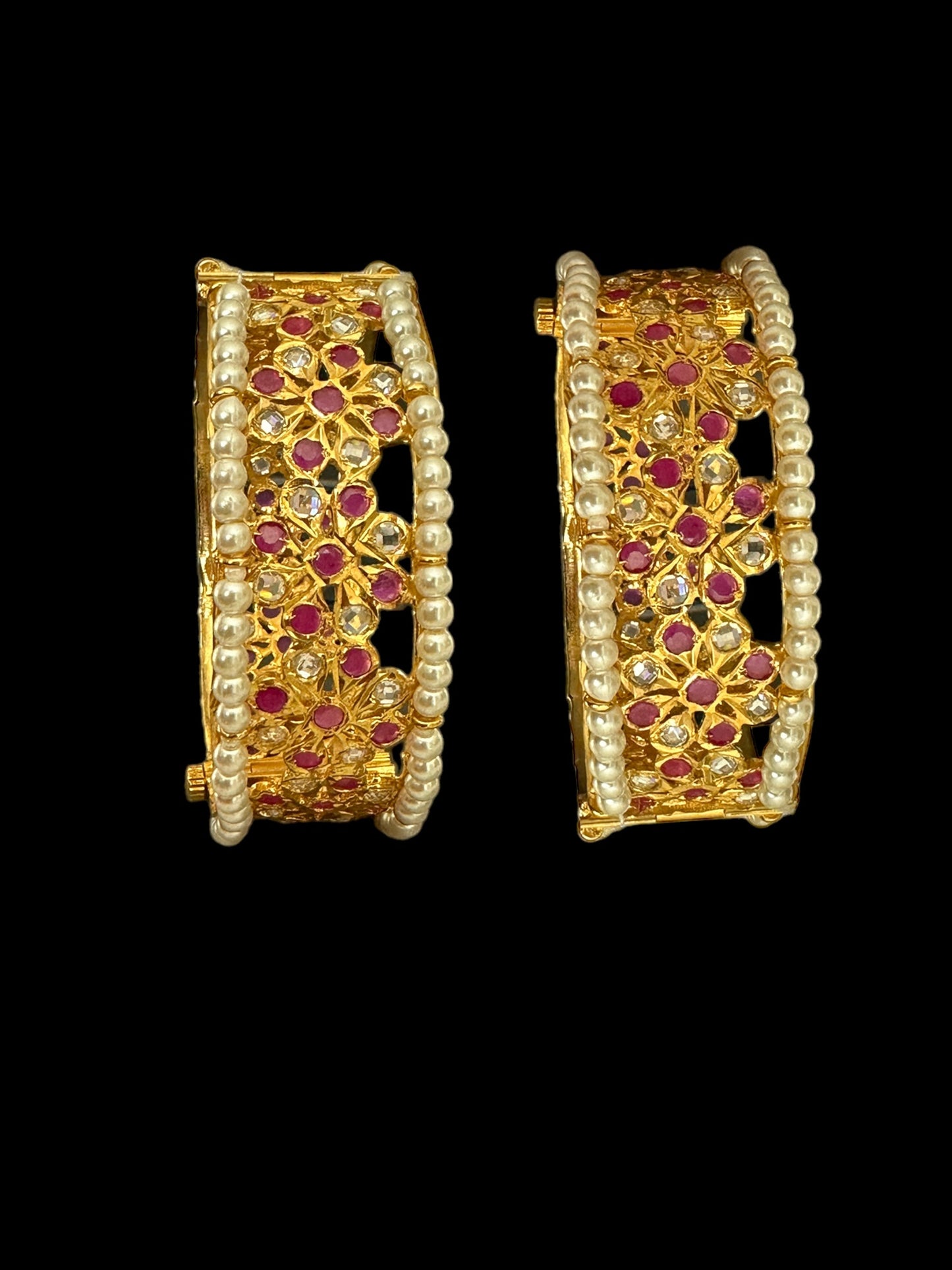 B170 Aleezay ruby bangles ( READY TO SHIP  )
