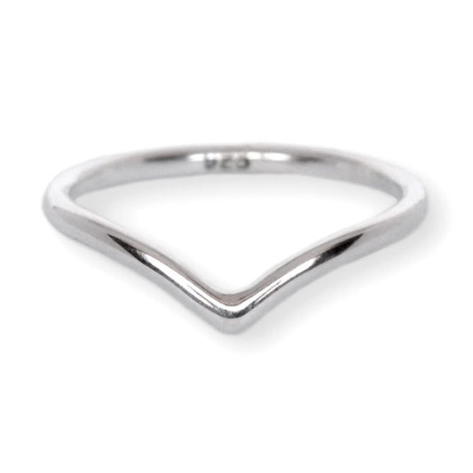 Sterling Silver Chevron Ring – Size 7