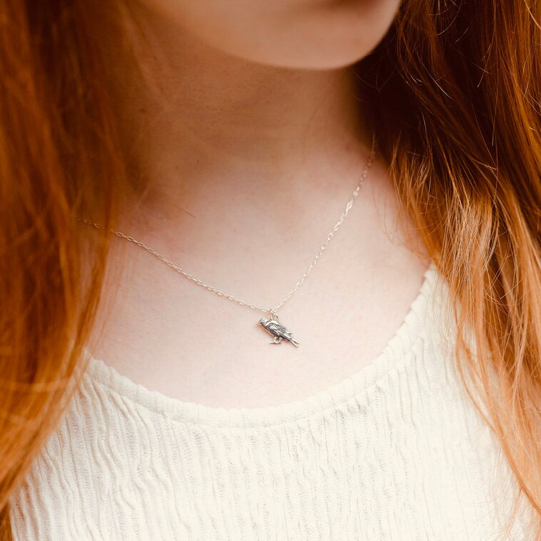 Golden Raven Necklace