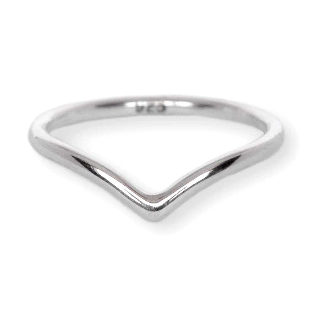 Sterling Silver Chevron Ring – Size 7
